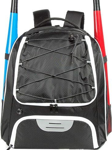 AIRTTUZ Baseball Bag - Baseball Backpack for Youth and Adults, Softball Bat Bag with Shoe Compartment and Fence Hook Hold Bat,Helmet,Glove and Shoes. in Saudi Arabia