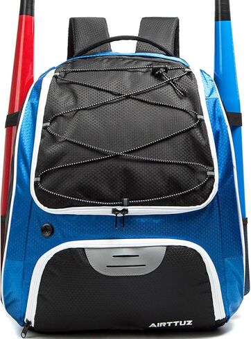 AIRTTUZ Baseball Bag - Baseball Backpack for Youth and Adults, Softball Bat Bag with Shoe Compartment and Fence Hook Hold Bat,Helmet,Glove and Shoes. in Kuwait