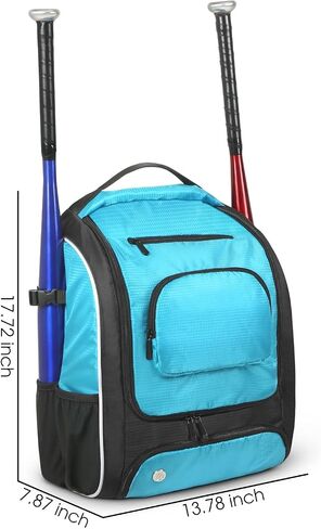 oscaurt Softball Baseball Bag - Baseball Bat Backpack with Shoe Compartment, Baseball Tball Bag Bat Baseball Equipment Gear in Saudi Arabia
