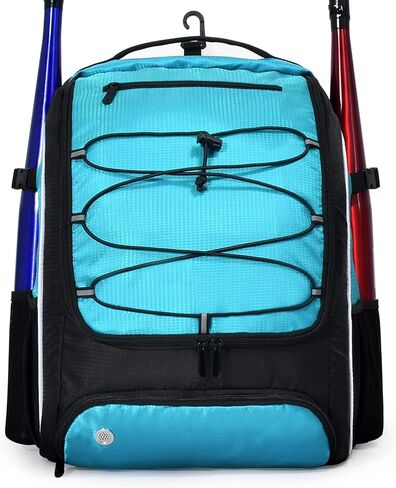 oscaurt Softball Baseball Bag - Baseball Bat Backpack with Shoe Compartment, Baseball Tball Bag Bat Baseball Equipment Gear in Saudi Arabia