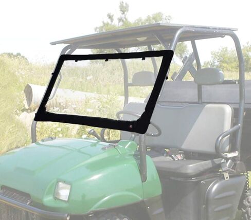 الزجاج الأمامي KEMIMOTO UTV متوافق مع Kawasaki Mule 3000 3010 3020 2001-2008 Mule 2500 2510 2520 1993-2005 الزجاج الأمامي الشفاف الكامل المتوافق مع ملحقات النوافذ الناعمة Ranger 2002-2008 in Kuwait