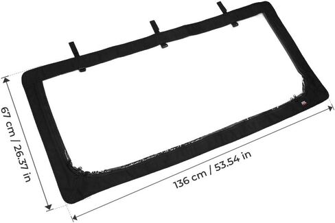 الزجاج الأمامي KEMIMOTO UTV متوافق مع Kawasaki Mule 3000 3010 3020 2001-2008 Mule 2500 2510 2520 1993-2005 الزجاج الأمامي الشفاف الكامل المتوافق مع ملحقات النوافذ الناعمة Ranger 2002-2008 in Kuwait