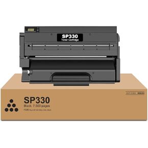 SP330 High Yield Black Toner Cartridge 1 Pack, 408288 Compatible with Ricoh SP 330 330DN 330SFN SP330L Printer( 3,700 Pages)