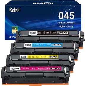 045 MF632Cdw Toner Cartridge,Replacement for Canon 045H CRG-045 for Color ImageCLASS MF634Cdw LBP612Cdw LBP613Cdw MF632 MF634 Series Printer Tray,No Fading,No Streak,Black Cyan Yellow Magenta 4 Pack
