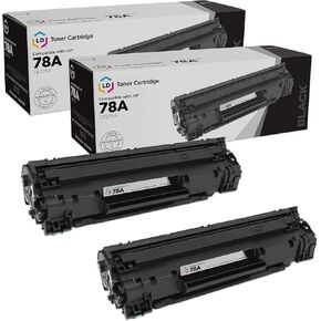 LD Products Compatible Toner Cartridge Replacements for HP 78A CE278A (Black, 2-Pack) for in use: HP-78A HP78A Laserjet M1536dnf, M1537dnf, M1538dnf, M1539dnf, P1566, P1606dn