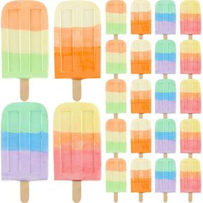 36 Pcs Ice Cream Sidewalk Chalk Set Multicolor Chalk Party Favors Bulk Washable Safe Outdoor Chalk for Kids Adults Fun Summer Playground Outdoor Activities Painting on Chalkboard Blackboard in Kuwait