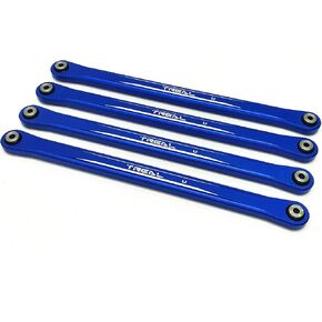 Treal Aluminum 7075 Upper Link Bars (4) pcs Set for Losi LMT (Blue)