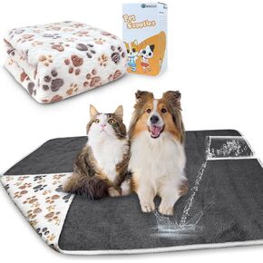 بطانيات مقاومة للماء للكلاب الكبيرة، بطانية للكلاب مقاس 60 بوصة × 50 بوصة قابلة للغسل، غطاء بطانية ناعمة من الفلانيل للحيوانات الأليفة لأريكة السرير، بطانية جرو مطبوعة بشكل لطيف in Kuwait