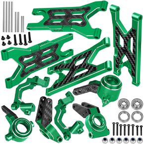 RC Aluminum Suspension Arms & Caster Block,Steering Blocks,Rear Stub Axle Carriers w/Bearings Upgrades Part for 1/10 Senton/Granite/Vorteks 3S Blx 4X4 Mega 550,Ink