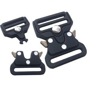 Metal Buckle Tactical Belt Heavy-Duty – 1in 2 pack Quick Release Buckle for Buckle Replacement