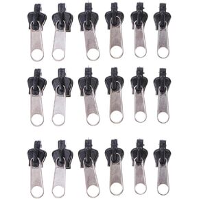 18 Pcs Black Universal Instant Fix Zipper Repair Kit Replacement Zip Slider Teeth Zippers Design Arts, Crafts and Sewing, Fasteners, Zipper Repair Kit, Sewing Notions and Supplies, Zipper Repair Kit