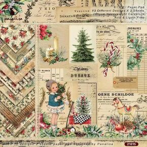 Merry Christmas Theme Dot Scrapbook, DIY Album Scrapbook Paper, Winter Holiday Greeting Card Making Background Paper Craft Supplies Painting Decoration Travel Diary Paper 6"x6"