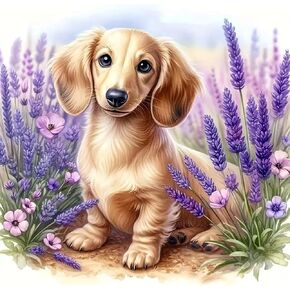 Acudotr Dog Diamond Painting Kits for Adults, 5D DIY Diamond Art Kits for Beginners, Full Drill Diamond Painting Kits for Home Wall Decor, 12x12 Inch