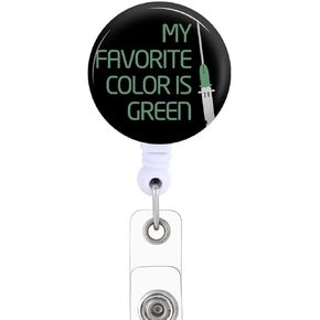 Badge Reels Holder Retractable with ID Clip for Nurse Name Tag Card Fun Ortho PT Physical Therapy Therapist Chiropractor Nursing Doctor Teacher Student Medical MD Work Office Alligator Clip ZJK365
