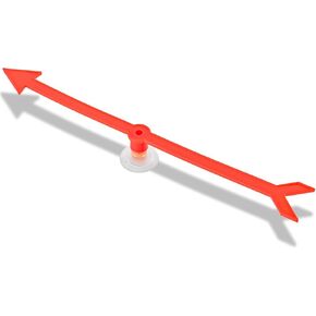 Large Size Arrow Spinner,Red Arrow Spinner with Suction Cup，Clear Spinners for Classroom，Game Spinner（2PCS）