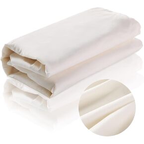 63'' x 20 yd Unbleached Cotton Muslin Fabric Textile Wide Polyester Cotton Muslin Fabric Cotton Linen Material Embroidery Muslin Quilting Fabric by Yard for Sewing Apparel Painting(Beige)
