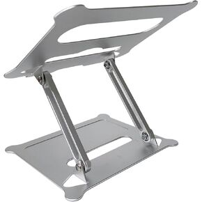 Aluminium Laptop Stand Adjustable Notebook Portable Tray Lazy Computer Desk up to 16 inches Portable Laptop Riser Holder Mount Compatible