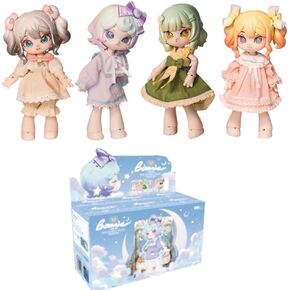 Bonnie Blind Box Doll Figures, 1/12 BJD Doll OB11 Size Action Figures, Movable Dolls with Doll Clothes Surprise Gift Toys (Starry Night Chapter,Single Box)