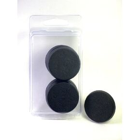 Value Pack of 10-40MM Round Black Monster Terminator Large Infantry Miniature Model Bases for Tabletop or Miniature Wargames
