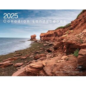 2025 Canadian Landscape Wall Calendar – Stunning Photos from All 10 Provinces, Includes Canadian & USA Holidays, 13-Month Format, Premium Quality, Proudly Printed in Canada