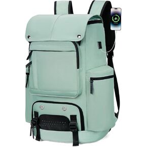 حقيبة ظهر للسفر معتمدة من إدارة أمن المواصلات الأمريكية (TSA) تحمل على ظهره حقيبة ظهر من النايلون مقاومة للماء للأعمال التجارية الكبيرة لعطلة نهاية الأسبوع حقيبة يومية كاجوال مقاس 17.3 بوصة حقيبة ظهر للكمبيوتر المحمول للرجال والنساء (أسود) in Kuwait