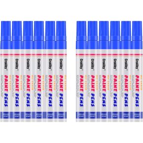 Orange Paint Markers, 12 Pack Oil-Based Waterproof Quick Dry Permanent Paint Pen Set for Rocks Painting, Wood, Fabric, Plastic, Canvas, Glass, Mugs, Metal, Tire, Stone, DIY Craft