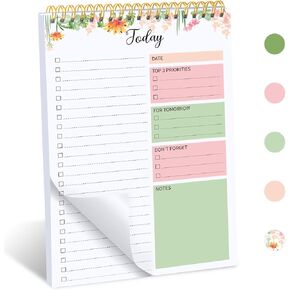 To Do List Notepad - 5.5x8.3 Daily To Do List Pad | 80 Sheets Thick Paper | Simple & Effective To Do List Planner Notebook for Work Organizing Tasks and Enhancing Productivity