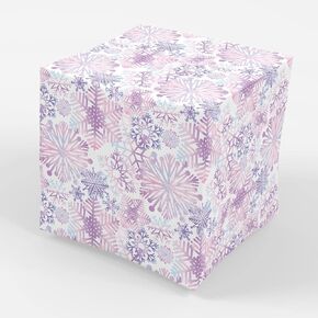 ورق تغليف عيد الميلاد المجيد من Stesha Party Purple Snowflake - مطوي بشكل مسطح 30 × 20 بوصة (3 ورقات)