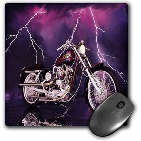 3dRose LLC Picturing Harley-Davidson Motorcycle Pattern Mouse Pad (mp_8332_1)