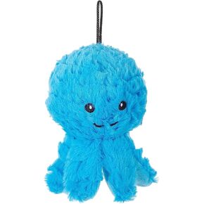 Petlou Squeak Toys for Aggressive Chewers Small Medium Breed Chew Toys ,Fetch Ball Indoor Ball Toys,Sqeaky Dog Toys (4" EZ Squeaky Octopus)