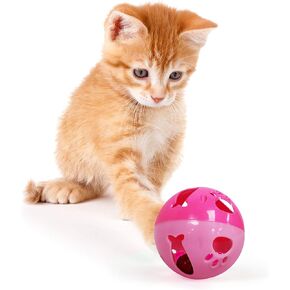 Pets First Large Size Cat Ball with Bell Toy for Cats Kittens and Other Animals - Hours of Play for Pets, Large Size for Extra Fun, Rings As It Moves