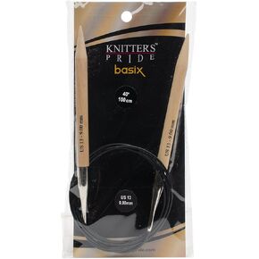 Basix Fixed Circular Needles 40-Size 13/9mm