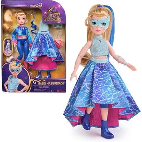 Unicorn Academy, Isabel Deluxe Masquerade Ball Doll with 11 Doll Accessories & Highlighted Hair, 9.5", Dolls & Unicorn Toys for Girls