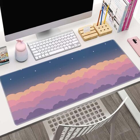 Extended Gaming Mouse Pad Big, Don't Tread On Me American Us Flag Retro Long Mouse Pad Large, 31.5x11.8in Non-Slip Rubber Base Mousepad, Stitched Edges Keyboard Mouse Mat Desk Pad in Saudi Arabia