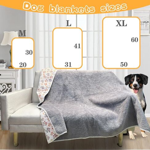 بطانيات مقاومة للماء للكلاب الكبيرة، بطانية للكلاب مقاس 60 بوصة × 50 بوصة قابلة للغسل، غطاء بطانية ناعمة من الفلانيل للحيوانات الأليفة لأريكة السرير، بطانية جرو مطبوعة بشكل لطيف in Kuwait