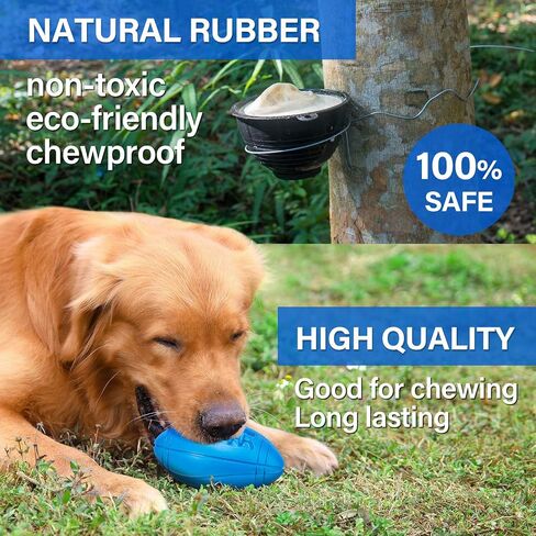 Apasiri Tough Dog Toys for Large Breed, Squeaky Ball Chew Toys for Large Dogs, Puppy Teething Toys, Indestructible Pet Toys for Medium Big Dogs Blue in Saudi Arabia