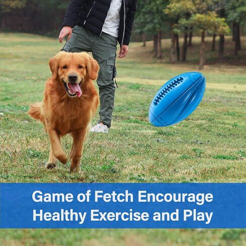 Apasiri Tough Dog Toys for Large Breed, Squeaky Ball Chew Toys for Large Dogs, Puppy Teething Toys, Indestructible Pet Toys for Medium Big Dogs Blue in Saudi Arabia