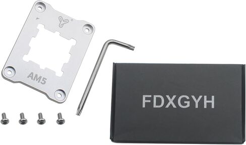 FDXGYH 1 Pcs AM5 CPU Fix Holder Aluminum Alloy Anti-Bending Contact Frame with Screw Screwdriver for AM5 Motherboard Slot, X670, B650 Series Chipset in Kuwait