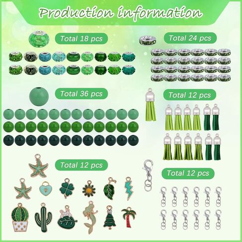 18 Pieces Beadable Pen Diy Cow Series Ballpoint Pen Set In Black Ink, With 110 Various Beads, 18 Pcs Lobster Clasps, 18 Cow Pendants, Diy Gifts Crafts School Office Supplies in Kuwait