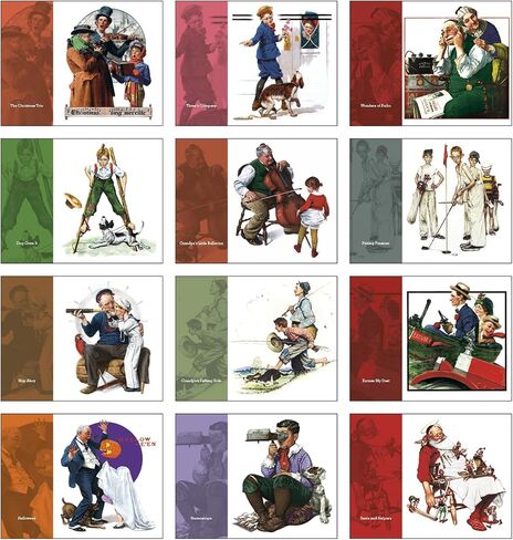 Norm Rockwell 2025 Hanging Wall Calendar - 19" x 11" (Open) 2025 Monthly Appointment Planner and Organizer. Beautiful imagery from Norm Rockwell in Saudi Arabia