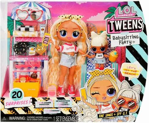 L.O.L. Surprise! Tweens Babysitting Beach Party with 20 Surprises Including Color Change Features and 2 Dolls – Great Gift for Kids Ages 4+, Multicolor in Saudi Arabia