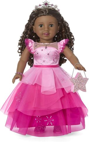 American Girl 2024 Pink Stardust Holiday Collector Doll with Swarovski Crystals – Brunette in Saudi Arabia