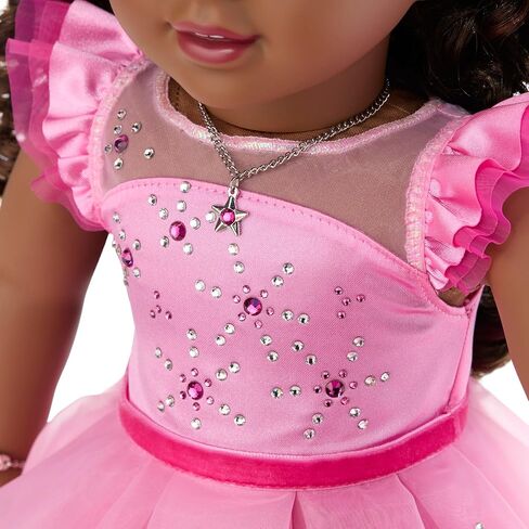 American Girl 2024 Pink Stardust Holiday Collector Doll with Swarovski Crystals – Brunette in Saudi Arabia