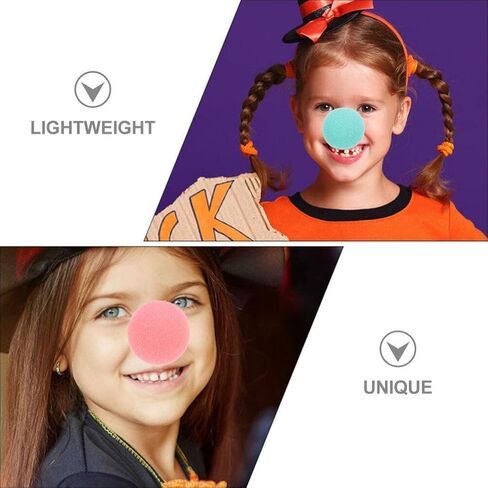 PRETYZOOM 40 Pcs DIY Clown Nose Circus Nose Sponge Clown Decorative Nose Carnival Sponge Nose Decorative Clown Prop in Saudi Arabia