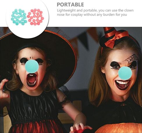 PRETYZOOM 40 Pcs DIY Clown Nose Circus Nose Sponge Clown Decorative Nose Carnival Sponge Nose Decorative Clown Prop in Saudi Arabia