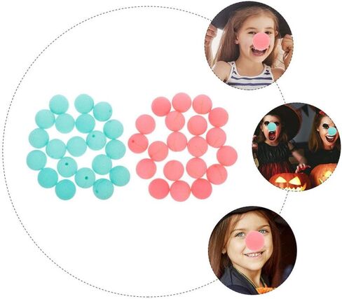 PRETYZOOM 40 Pcs DIY Clown Nose Circus Nose Sponge Clown Decorative Nose Carnival Sponge Nose Decorative Clown Prop in Saudi Arabia