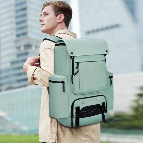 Travel Backpack TSA Friendly Flight Approved Carry on Backpack Nylon Water-resistant Business Large Weekender Bag Casual Daypack 17.3" Laptop Computer Backpack for Men Women(Black) in Kuwait