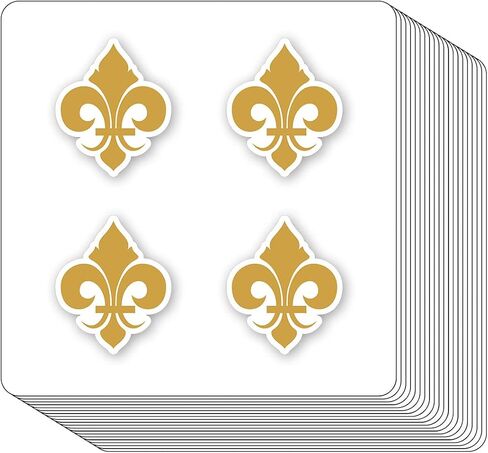 ملصقات Fleur de Lis الذهبية مقاس 1 بوصة لسجلات القصاصات والفنون والحرف اليدوية وأعمال الأطفال اليدوية ومجلات التقويمات 80 حزمة in Saudi Arabia