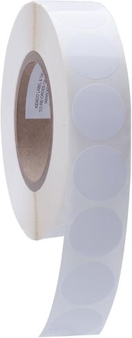 ملصقات نفث الحبر من Kenco Premium Inkjet مقاس 1.375 بوصة دائرية شديدة اللمعان، متوافقة مع طابعات الملصقات الملونة Primera والعديد من العلامات التجارية الأخرى للطابعات. تم توفير 1875 ملصقًا على 3 مراكز. in Kuwait