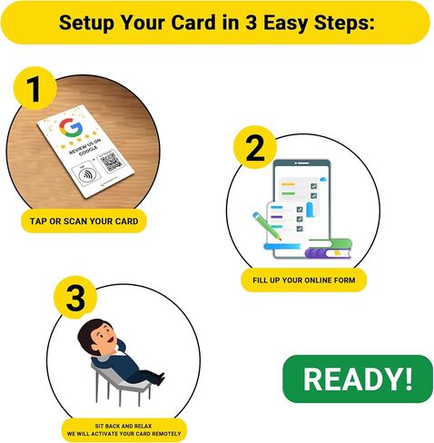 بطاقة النقر للمراجعة الاجتماعية | مراجعة رمز الاستجابة السريعة | بطاقة مراجعة تماسية | بطاقة NFC Tap | استخدام غير محدود لبطاقات NFC... (عبوة من 3 بطاقات اجتماعية) in Saudi Arabia